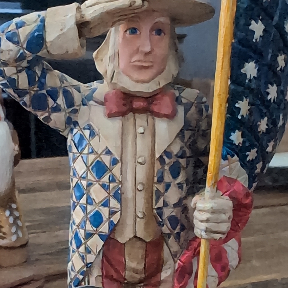 Disney Jim Shore Patriotic Uncle Sam and Mouse Cake Topper - Picture 6 of 6